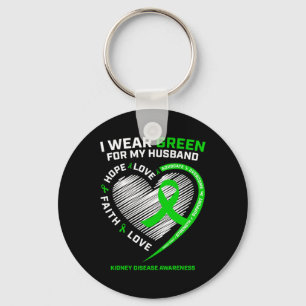 Warrior Fighter Women Wife Husbynd Kidney Disease Key Ring