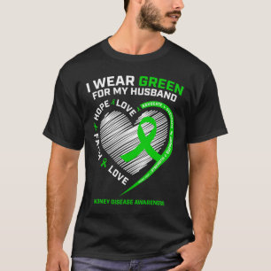 Warrior Fighter Women Wife Husbynd Kidney Disease T-Shirt