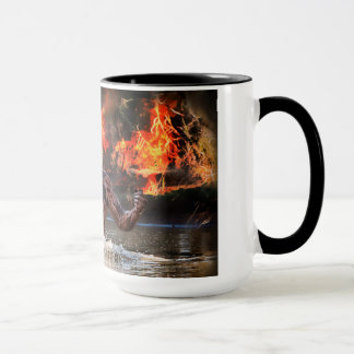 WARRIOR FIGHTING IN WATER MUG