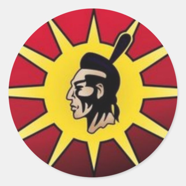 Warrior Flag Classic Round Sticker (Front)