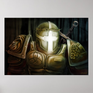 Warrior for Christ - Ephesians 6:13 Poster
