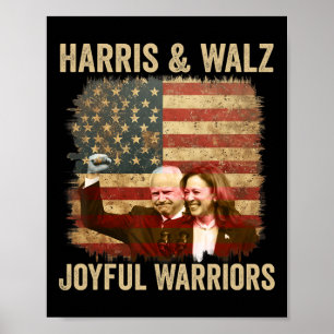 Warrior For Kamala Harris Tim Walz 2024 1  Poster