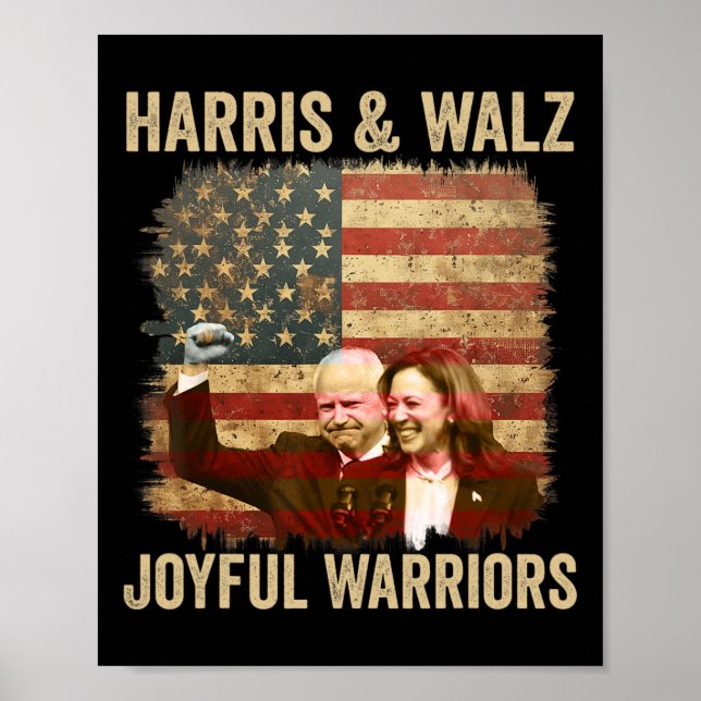 Warrior For Kamala Harris Tim Walz 2024 1  Poster (Front)