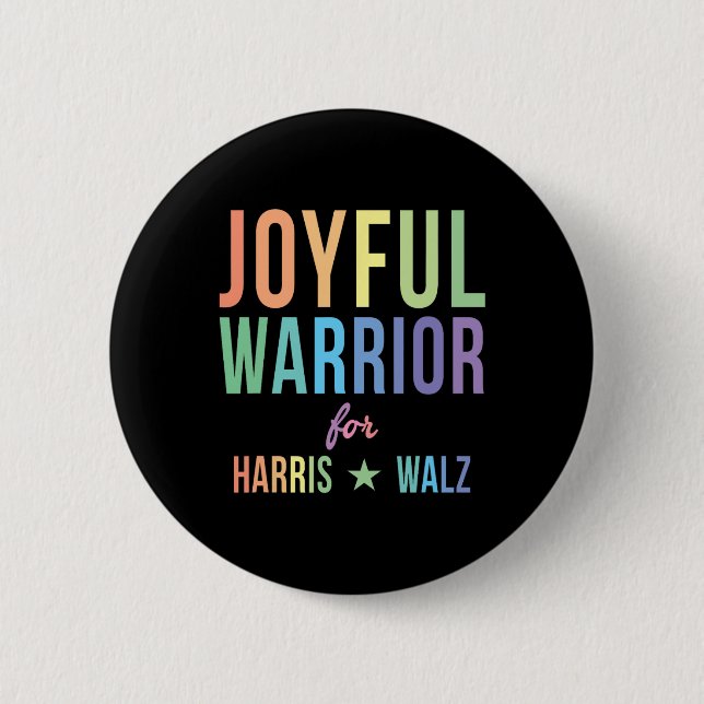 Warrior For Kamala Harris Tim Walz 2024 2  6 Cm Round Badge (Front)