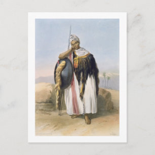 Warrior from Amhara, Ethiopia, illustration from ' Postcard