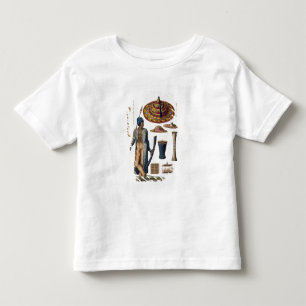 Warrior from Island of Guebe with items of Native Toddler T-Shirt