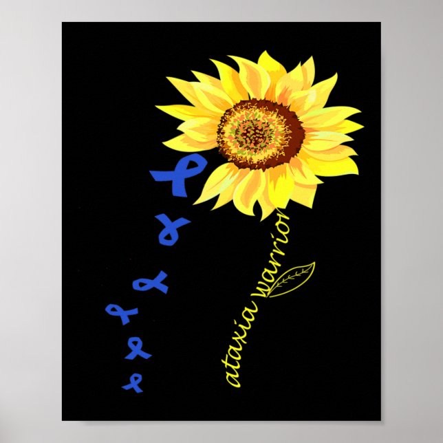 Warrior Fun Design Ataxia Awareness.  Poster (Front)