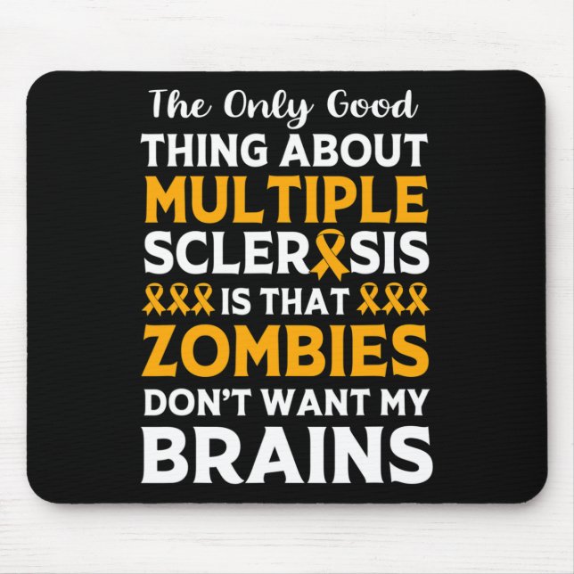 Warrior Fun Multiple Sclerosis Zombie  Mouse Mat (Front)