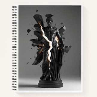 Warrior Geometric Graphite Abstract Notebook