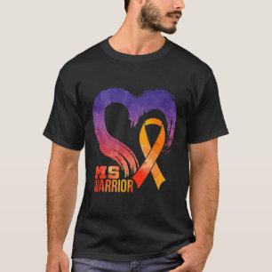 Warrior Heart Multiple Sclerosis Awareness Month 1 T-Shirt