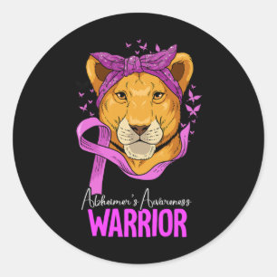 Warrior Heimerheimer's Awareness 1 Classic Round Sticker