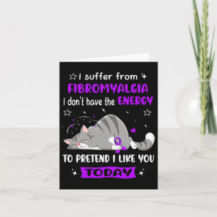 Warrior I Suffer From Fibromyalgia Card