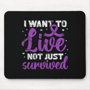 Warrior I Want To Live Not Just Survived Grunge  Mouse Mat