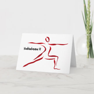 Warrior II Yogini Greeting Card