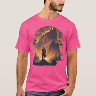Warrior In The Mountains	 Crew Neck Generous Fit A T-Shirt