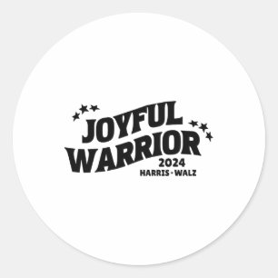 Warrior Kamala Harris Tim Walz Waltz 2024 1 Classic Round Sticker