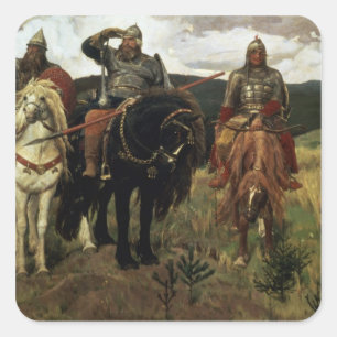 Warrior Knights, 1881-98 Square Sticker