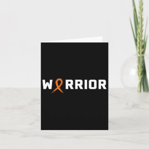 Warrior Leukaemia Shirt - Blood Cancer Awareness  Card