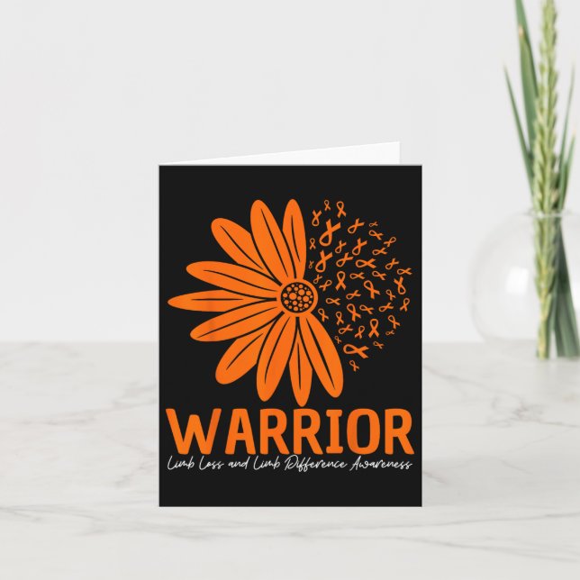 Warrior Limb Loss &amp; Limb Difference Awareness  Card (Front)