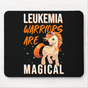 Warrior Magical Unicorn Orange Ribbon Haematologis Mouse Mat