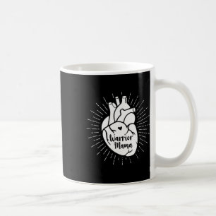 Warrior Mama Chd Awareness Congenital Heart Diseas Coffee Mug