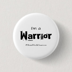 Warrior Mental Health Awareness Button Standard