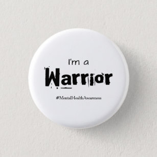 Warrior Mental Health Awareness Button Standard