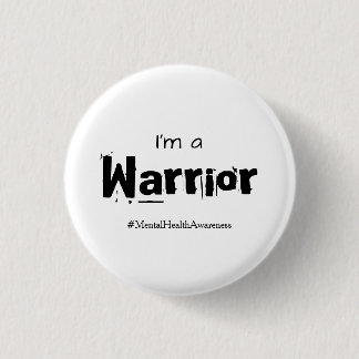 Warrior Mental Health Awareness Button Standard