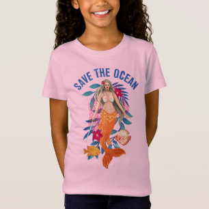 Warrior Mermaid - Save The Ocean T-Shirt