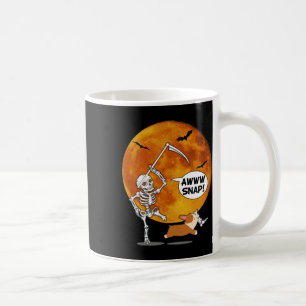 Warrior Messy Bun Leopard Breast Cancer Awareness Coffee Mug