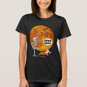 Warrior Messy Bun Leopard Breast Cancer Awareness T-Shirt