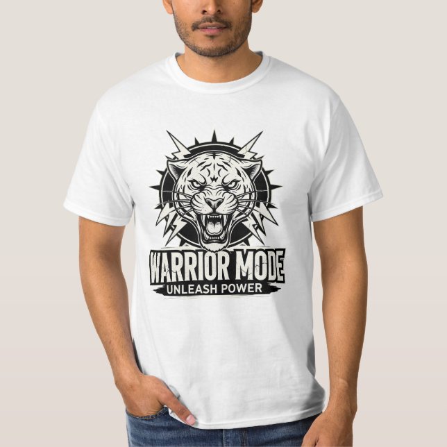 Warrior Mode Activated – Unleash Your Power T-Shirt (Front)