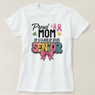 Warrior Mom, Proud & Unstoppable, Class of 2025 T-Shirt