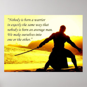 Warrior - Motivational Poster
