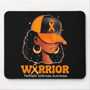 Warrior Multiple Sclerosis Awareness Black Woman _ Mouse Mat
