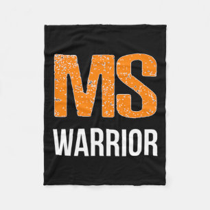 Warrior Multiple Sclerosis Awareness Fleece Blanket