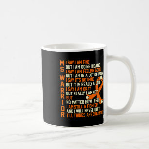 Warrior Multiple Sclerosis Awareness Graphic  Coffee Mug