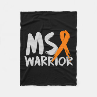 Warrior Multiple Sclerosis Awareness Month  Fleece Blanket