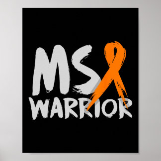 Warrior Multiple Sclerosis Awareness Month Poster
