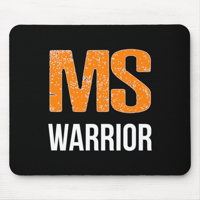 Warrior Multiple Sclerosis Awareness  Mouse Mat (Front)