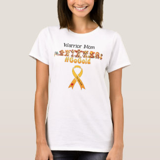 Warrior Mum Childhood Cancer Awareness T-Shirt
