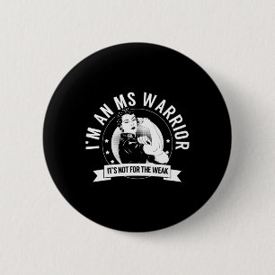 Warrior Nftw Multiple Sclerosis Awareness Ms Warri 6 Cm Round Badge