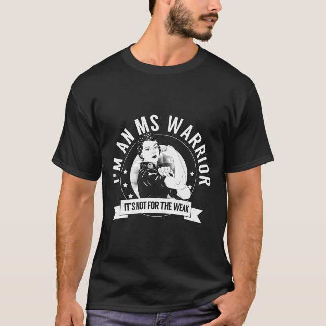 Warrior Nftw Multiple Sclerosis Awareness Ms Warri T-Shirt (Front)