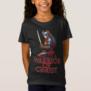Warrior of Christ Woman Prayer Christian Bible  T-Shirt