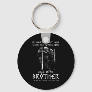 Warrior Of God Call On Me Bother Fight Knight Temp Key Ring