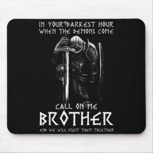 Warrior Of God Call On Me Bother Fight Knight Temp Mouse Mat