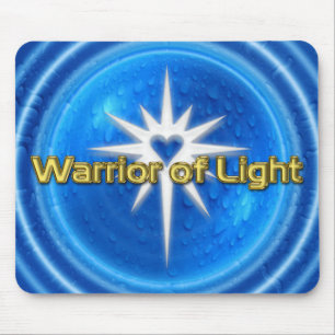 WARRIOR OF LIGHT - blue water Mouse Mat