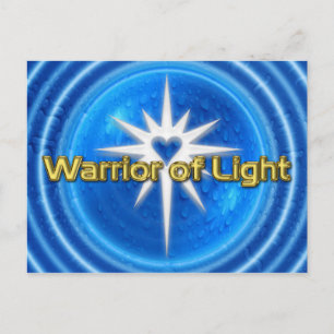 WARRIOR OF LIGHT - blue water Postcard
