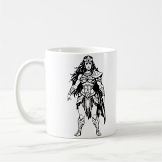Warrior of the Gods - Epic Fantasy Design Coffee Mug
