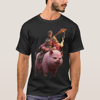 Warrior on the Rosy Tusk T-Shirt